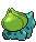 Bulbasaur - Black 2 White 2 Black White Animated (Back View)