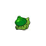 Bulbasaur - Black White (Back View (Shiny))