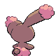 Buneary - Platinum (Back View (Shiny))