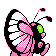 Butterfree - Gold (Back View (Shiny))