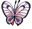 Butterfree - Black 2 White 2 Black White Animated (Back View (Shiny))