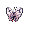 Butterfree - Black White (Back View (Shiny))
