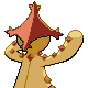 Cacturne - Diamond Pearl (Back View (Shiny))