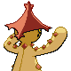 Cacturne - HeartGold SoulSilver (Back View (Shiny))