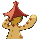 Cacturne - Platinum (Back View (Shiny))