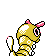 Caterpie - Silver (Back View (Shiny))