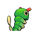 Caterpie - Diamond Pearl (Back View)