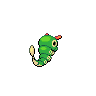 Caterpie - Black White (Back View)