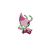 Celebi - Black White (Back View (Shiny))