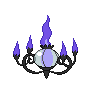Chandelure - Black 2 White 2 Black White Animated (Back View)