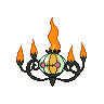 Chandelure - Black White (Shiny)