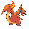 Charizard - Black White (Back View)