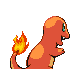 Charmander - Diamond Pearl (Back View)