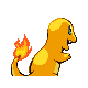 Charmander - Platinum (Back View (Shiny))