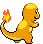 Charmander - Black 2 White 2 Black White Animated (Back View (Shiny))