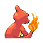 Charmeleon - FireRed LeafGreen (Back View)