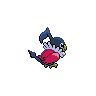 Chatot - Black White (Back View (Shiny))