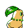 Chikorita - Silver (Back View)