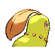 Chikorita - HeartGold SoulSilver (Back View (Shiny))