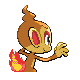 Chimchar - HeartGold SoulSilver (Back View)