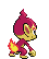 Chimchar - Black 2 White 2 Black White Animated (Back View (Shiny))