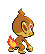 Chimchar - Black 2 White 2 Black White Animated (Back View)