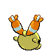 Chingling - HeartGold SoulSilver (Back View (Shiny))