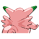 Clefable - Diamond Pearl (Back View (Shiny))