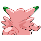 Clefable - Platinum (Back View (Shiny))
