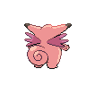 Clefable - Black White (Back View)
