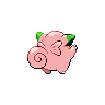 Clefairy - Black White (Back View (Shiny))