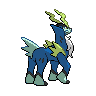 Cobalion - Black White (Back View (Shiny))