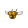 Combee - Black White (Back View)