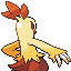 Combusken - Emerald (Back View (Shiny))