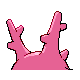 Corsola - HeartGold SoulSilver (Back View)