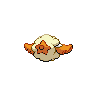 Cottonee - Black White (Back View (Shiny))