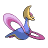 Cresselia - Black White (Back View)