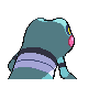 Croagunk - Diamond Pearl (Back View (Shiny))
