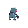 Croagunk - Black White (Back View (Shiny))