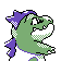Croconaw - Gold (Back View (Shiny))