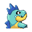 Croconaw - Ruby Sapphire (Back View (Shiny))