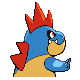Croconaw - Diamond Pearl (Back View)