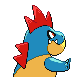 Croconaw - HeartGold SoulSilver (Back View)