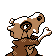 Cubone - Silver (Back View)