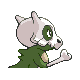 Cubone - Platinum (Back View (Shiny))