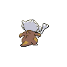 Cubone - Black White (Back View)