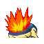 Cyndaquil - Ruby Sapphire (Back View)
