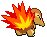 Cyndaquil - Black 2 White 2 Black White Animated (Back View (Shiny))