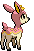 Deerling - Black 2 White 2 Black White Animated (Back View)
