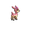 Deerling - Black White (Back View (Shiny))